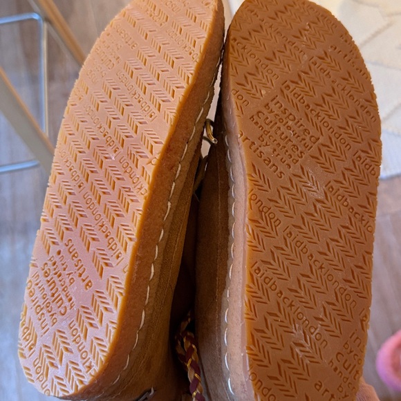 Anthropologie NEW Laidback London Argo Camel Shearling lace up ankle bootie 🎁 - Picture 7 of 8